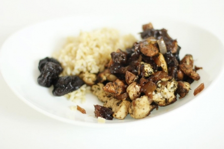 Kurczak w ziołach i winie