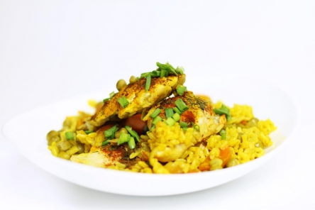 Pilaw z kurczakiem i marchewką