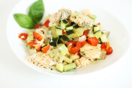 Danie rybne z warzywami